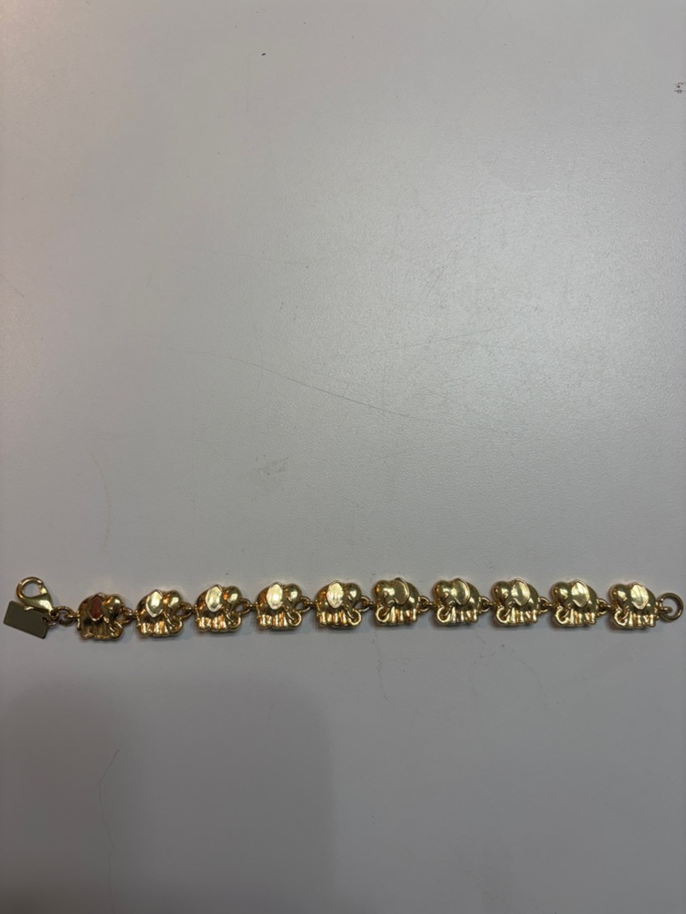 Lilly Pulitzer Gold Elephant Link Bracelet